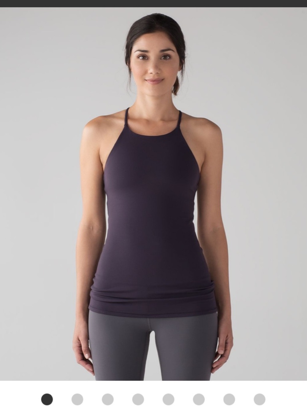 Lululemon tank top sun setter tank charcoal size 6